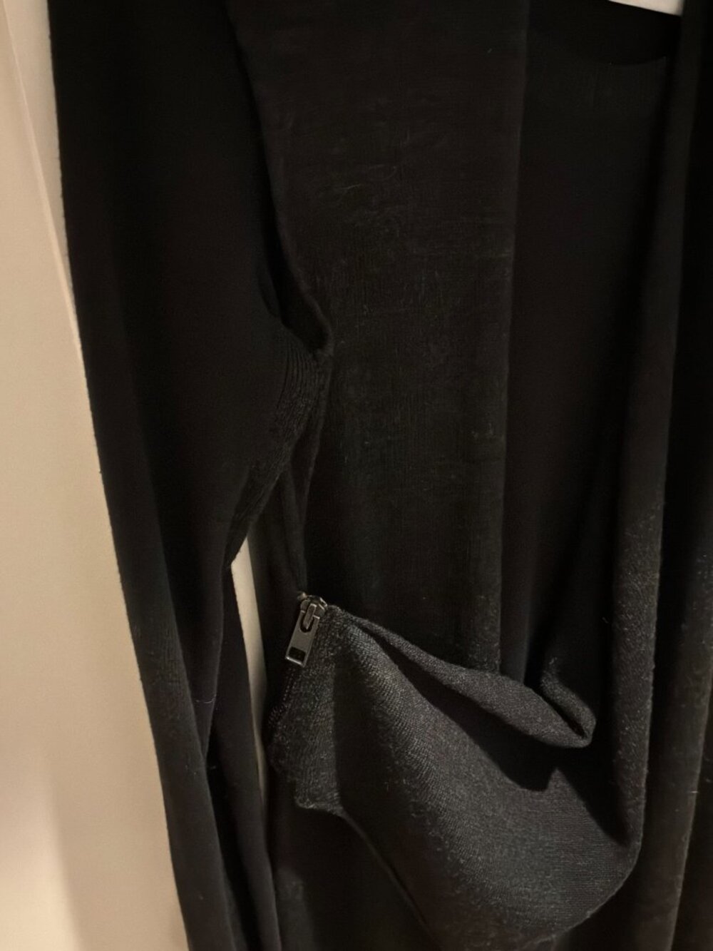 AllSaints Drina black convertible drape sweater dress size 0 - Picture 6 of 12